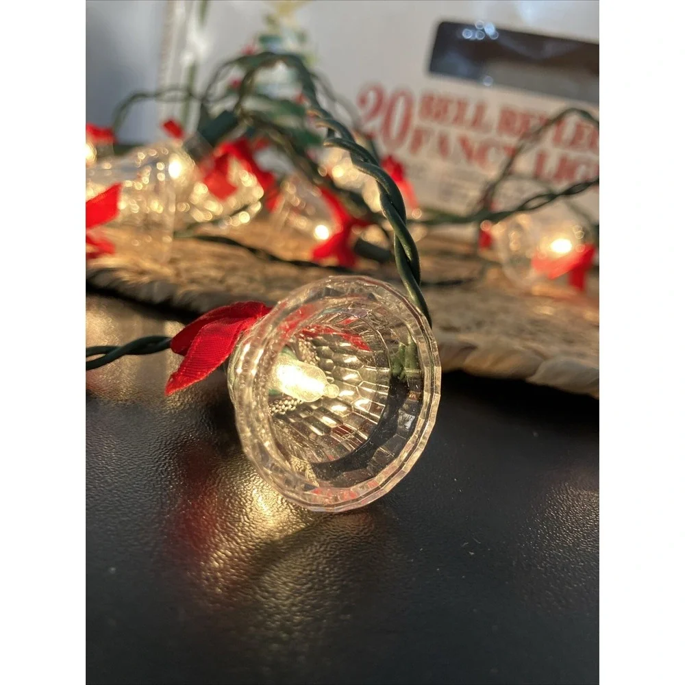 Vintage 20‎ Bell Reflector Christmas Lights
